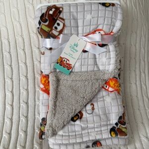 Disney Baby Cars Blanket NEW Plush Sherpa Throw Pixar Toddler Lightning McQueen